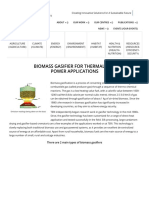 Biomass Gasifier For Thermal and Power Applications