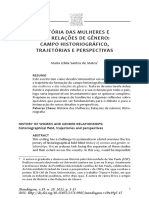 História Das Mulheres e Das Relações de Gênero: Campo Historiográfico, Trajetórias e Perspectivas - Maria Izilda Santos de Matos