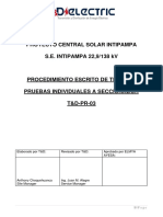 t&D-pr-04 - Procedimiento de Pruebas Individuales A Seccionador