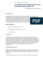 Contumacia y Conducción Compulsiva en El Sistema Procesal Peruano