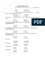 Net English Test 03: The Underlined Part Is