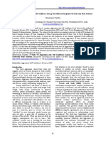 A Study of Aggression and Self Confidence Among The Different Disciplines of University Male Students