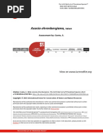 Acacia Ehrenbergiana,: Assessment By: Contu, S