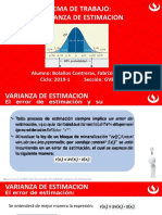 Varianza de Estimación