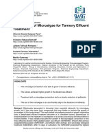 Consortium of Microalgae For Tannery Effluent Treatment: Article - Environmental Sciences