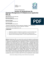 Enhanced Production of Streptokinase by Chemical Mutagenesis of Streptococcus Agalactiae EBL-20