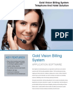 Gold Vision Billing System: Telephone and Hotel Solution