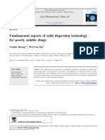 Fundamental Aspects of Solid Dispersion Technology For Poorly Water Soluble Drugs