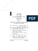 MSC Final Chemistry p1 Application of Spectroscopy Photochemistry 2017 18