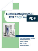 Contador Hematológico Siemens ADVIA 2120 Con Autoslide.