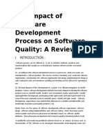 The Impact of Software Development Process On Software Quality: A Review