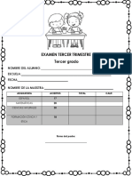 Examen 3er Grado 3 Trimestre