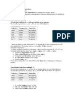 Comparatives and Superlatives