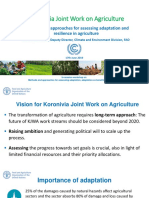 Koronivia Joint Work On Agriculture: Methods and Approaches For Assessing Adaptation and Resilience in Agriculture