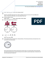 Grade 4 Olympiad: Answer The Questions