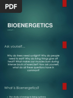 Bio Energetics