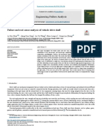 Failure and Root Cause Analysis of Vehicle Drive Shaft