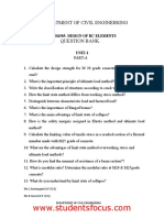 Important RCC Questions-Short and Long