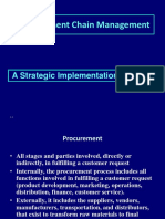 Procurement Chain Management: A Strategic Implementation Process