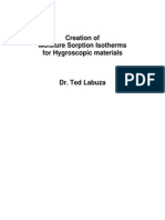 Creation Moisture Isotherms