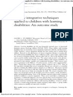 Sensory Integrative Techniques