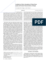 Effect of Hydrocolloids On Water Absorption of Wheat Flour and Farinograph and Textural Characteristics of Dough, Linlaud 2009