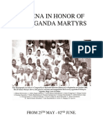 Novena in Honor of Uganda Martyrs