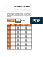 Battery Capacity Calculator