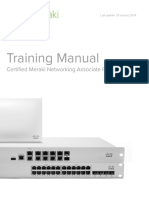 Training Manual. Certified Meraki Networking Associate Program