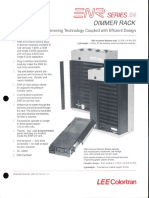 Lee Colortran ENR Series 24 Dimmer Rack Spec Sheet 1989