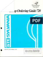 Sylvania 1972 Lamp Ordering Guide