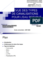 Types de Canalisation