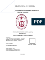 LABORATORIO 3 FIEECS Estructura Atomica y Tabla Periodica