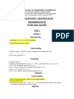 Mathematics-Ii: Ii B.Tech Ii Sem - Question Bank