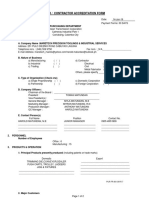 Supplier's Accreditation