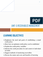 Unit-5 Receivables Management