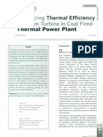 Thermal Efficiency of Turbine in A Thermal Power Plant