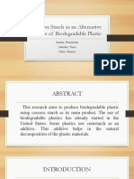 Cassava Starch As An Alternative Source of Biodegradable Plastic