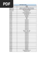 Floor Usage Sheet