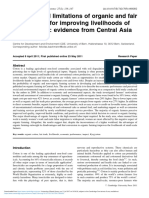 Potential and Limitations of Organic and Fair Trade Cotton For Improving Livelihoods of Smallholders: Evidence From Central Asia