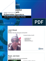 Automating Stateful Applications With Kubernetes Operators Josh Wood Ryan Jarvinen Red Hat