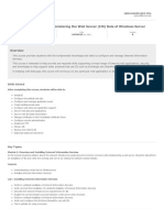 Microsoft 10972 Administering The Web Server IIS Role of Windows Server