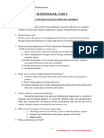 Question Bank - Part A: Unit I - Fundamentals of Computer Graphics