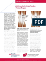 Rehabilitation Guidelines For Patellar Tendon and Quadriceps Tendon Repair