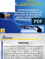 Formalizacion Minera - Uso de Explosivos SUCAMEC