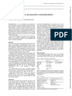 Current Approach of Management of Post Operative Endoftalmitis