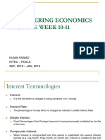 Engineering Economics Lecture Week 10-11: Huma Fawad Hitec, Taxila SEP, 2018 - JAN, 2019