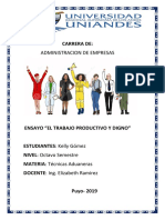 ENSAYO Salario Productivo y Digno