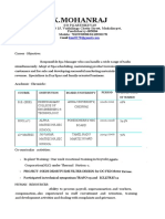 Mohanraj New CV