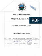 Woc Hse Manual Standards: Woc LP EP Department